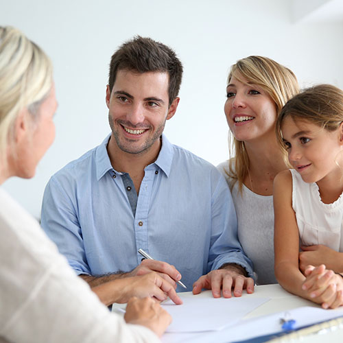Happy family - first home buyers